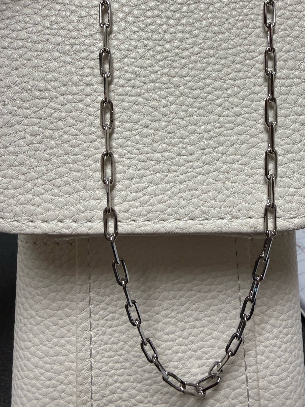 Pretty Bird Jewelry White Gold-Plated Paperclip Chain Necklace - 18 inch *NEW